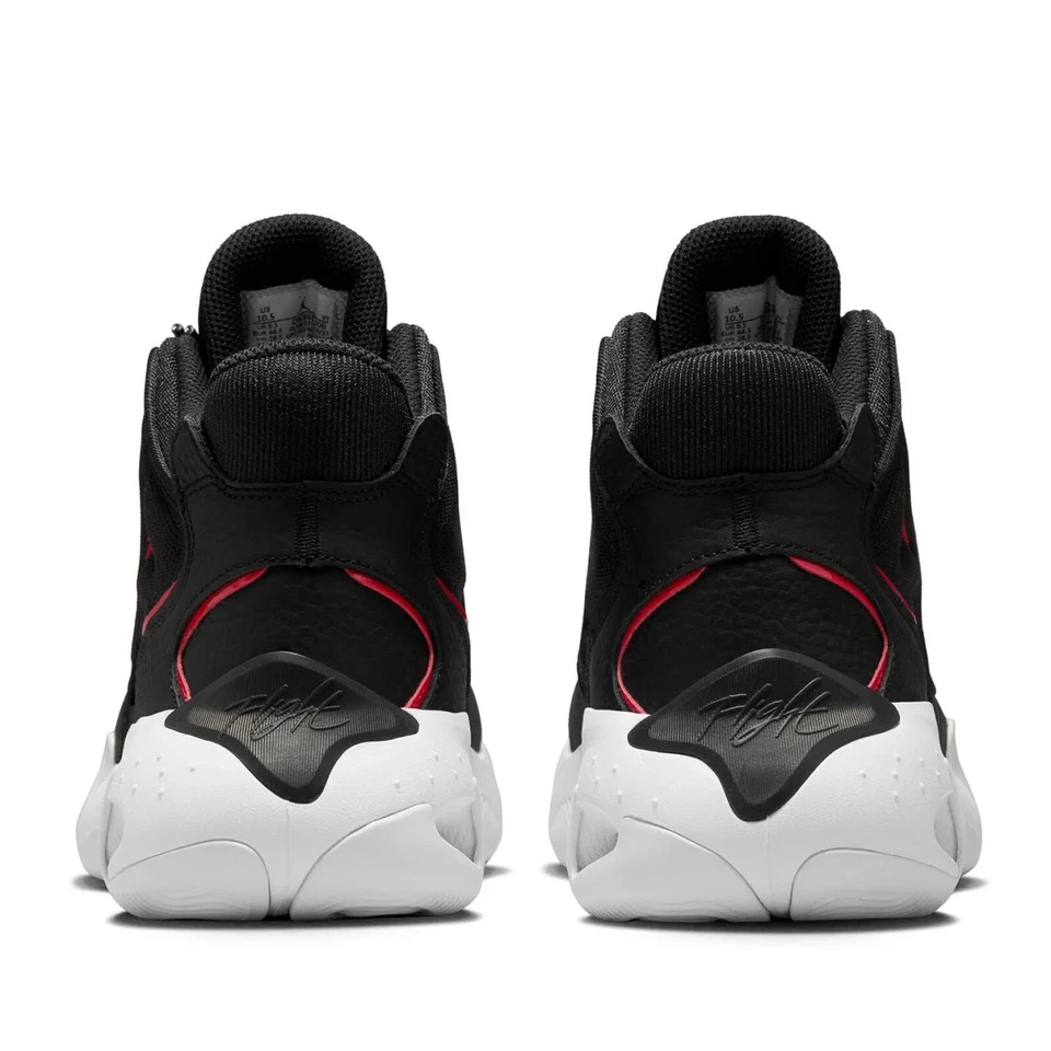Tênis de basquete masculino Jordan Max Aura 4 'Bred' preto vermelho branco DN3687-006 - Imagem 4 de 4
