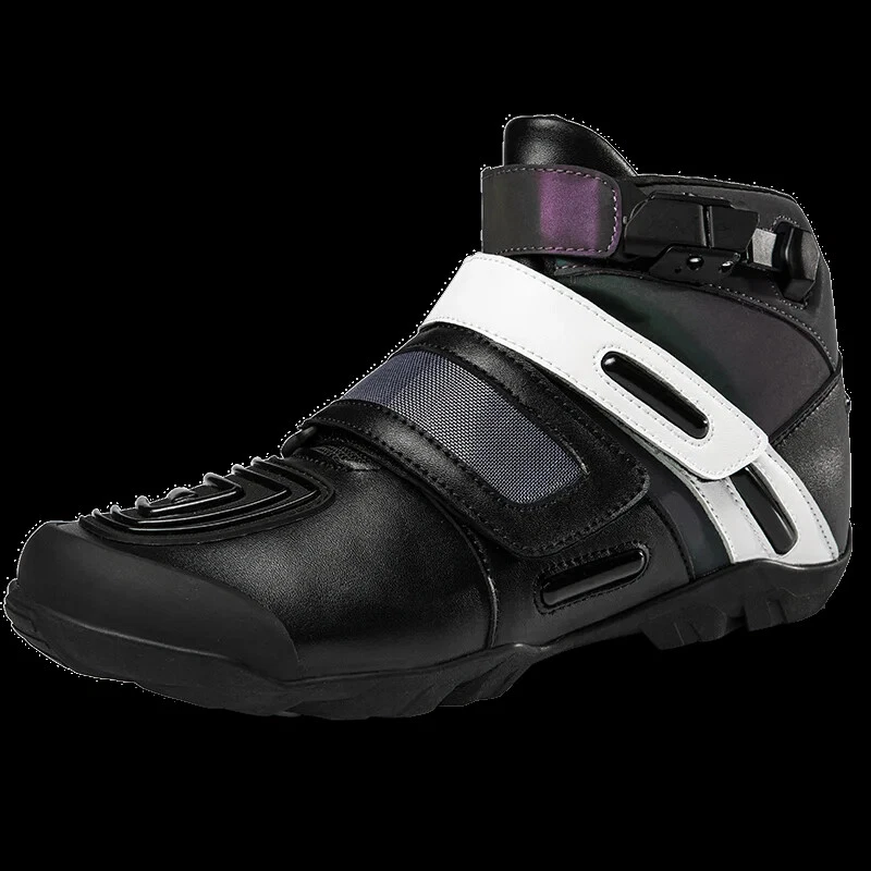 Botas de Motocicleta Para Hombre Aventura Motocross Zapatos Antideslizantes Equipo de Motocicleta Foto 3 de 4