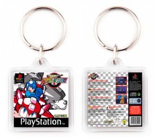 MEGAMAN BATTLE & CHASE PLAYSTATION PSX LLAVERO KEYRING