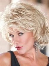 New Toni-Brattin Short Fluffy Layered Wavy Synthetic Hair Capless Wigs 10 Inches