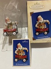 Hallmark Keepsake Toymaker Santa #5 2004 Wagon Ornament Holiday Christmas Decor