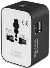 Travel Adapter International Universal 2 USB Charge Ports Converter Plug Charger
