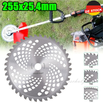 10'' Kreissägeblatt Sägeblatt für Motorsense Freischneider 255x25,4mm 40Z 60Z 80Z