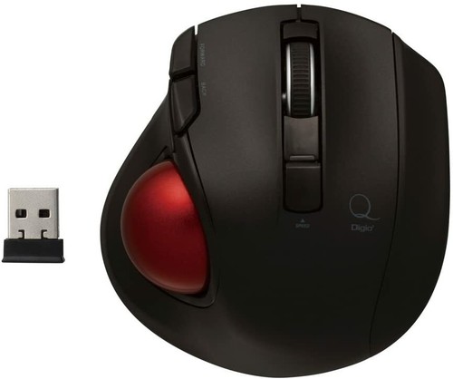 Nakabayashi Digio2 Q Mini Trackball 2.4GHz Wireless Mouse Quiet 5 Buttons JAPAN - Picture 2 of 12
