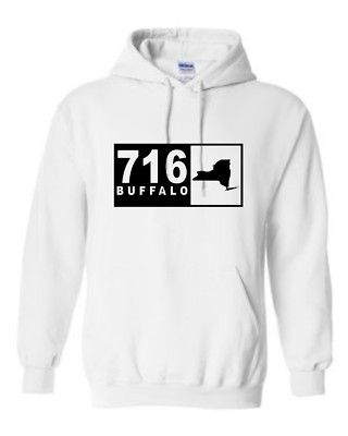 Buffalo NY Hooded Sweatshirt Buffalo 716 Area Code Outdoor Souvenir Gift Idea