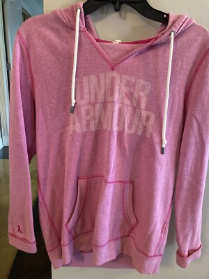 Under Armour Pink Hoodie Breast Cancer Awareness Pullover Women's Size  Small - Main Image
