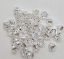 Swarovski Crystal Moonlight Bicone 5328 Beads; 4mm 24pc or 6mm 12pc 