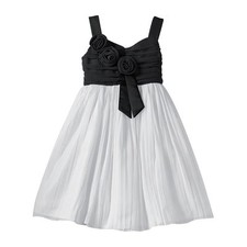 NWT Girls 8 PRINCESS FAITH Black White Dress GORGEOUS  L K  80