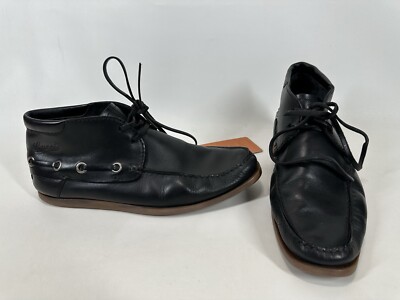 Gucci Men’s Deck Boat Shoes Chukka Black Size 44 EU 10 US