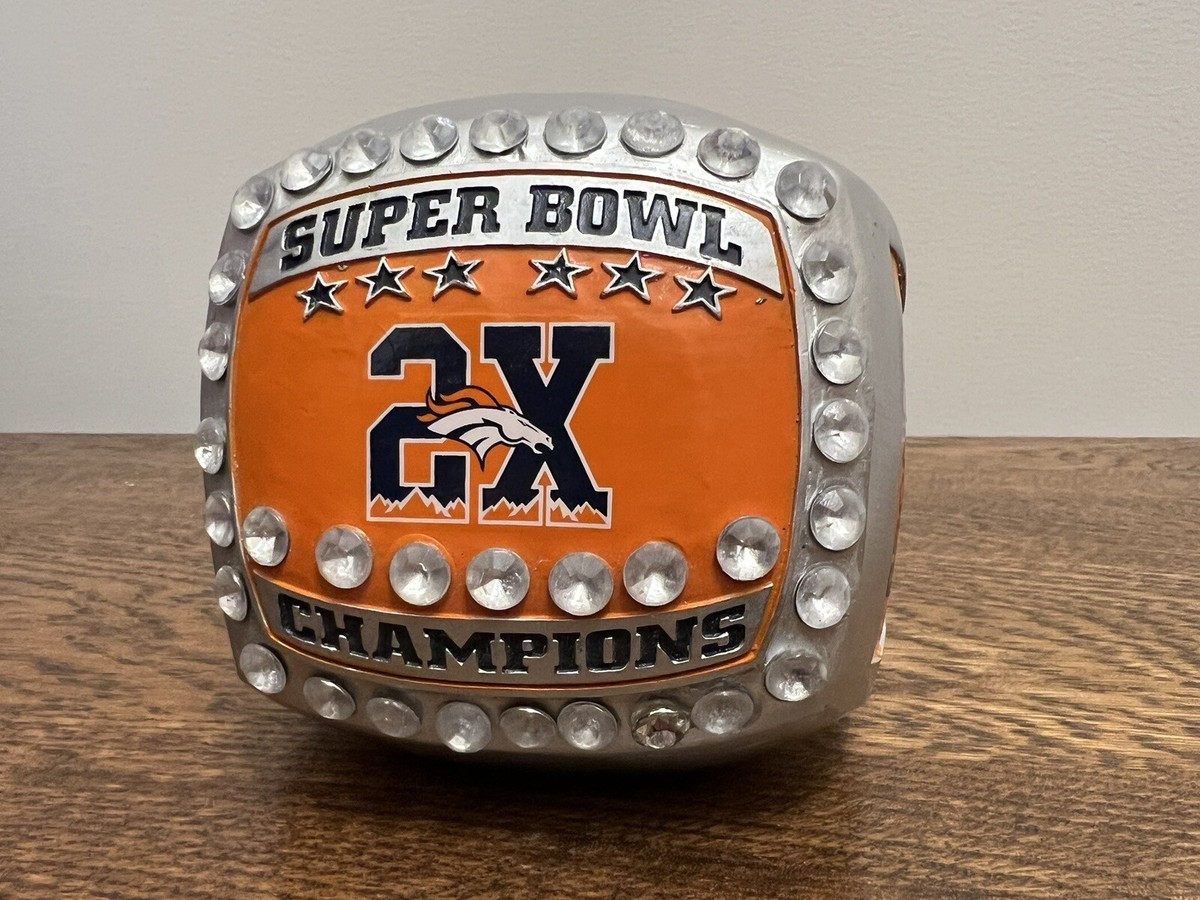 Denver Broncos large replica Super Bowl Ring Paperweight official licensed