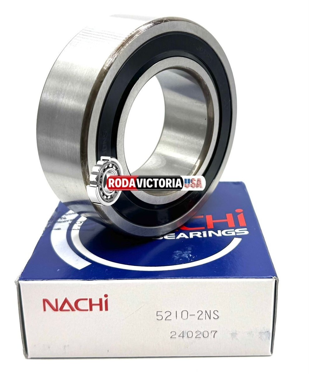 NACHI 5210 2NS Angular Contact Ball Bearing, Rubber Sealed 3210