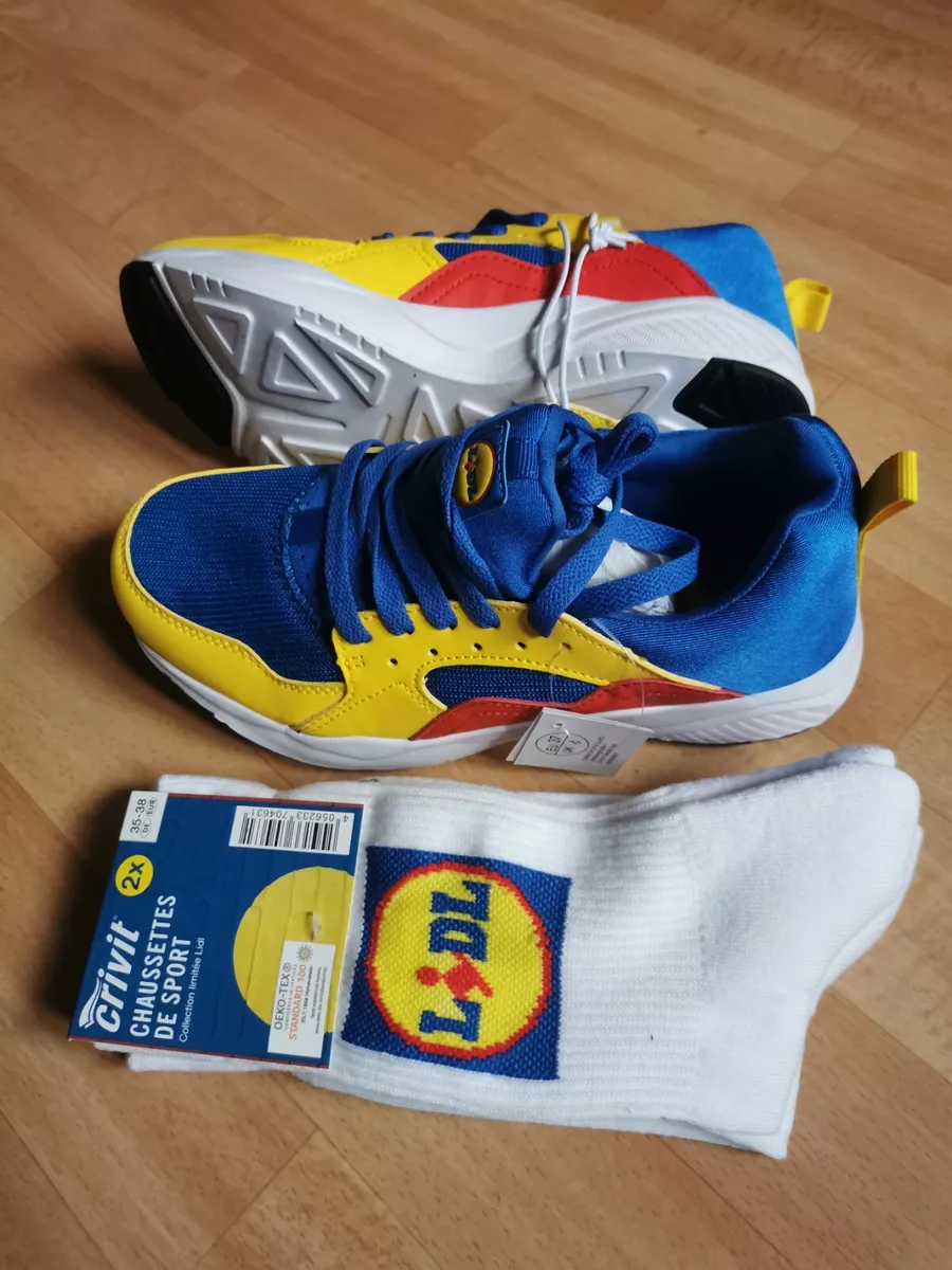 Baskets Sneakers Lidl Unisex T37 Size 4 Edition Limit Neuves Femme Homme
