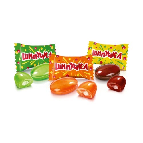 Dulces ucranianos ROSHEN piruleta caramelo caramelo caramelo ""Shipuchka"" cola naranja 200 g