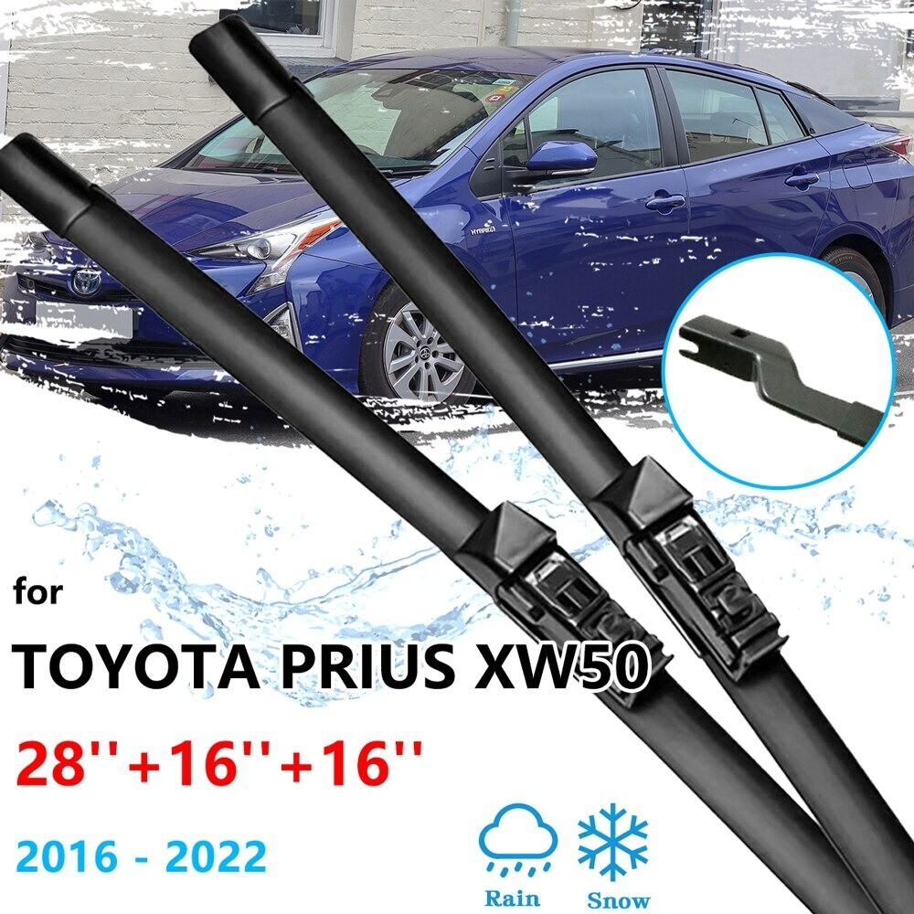 3Pcs For Toyota Prius XW50 2016~2022 Front Rear Set Kit Wiper