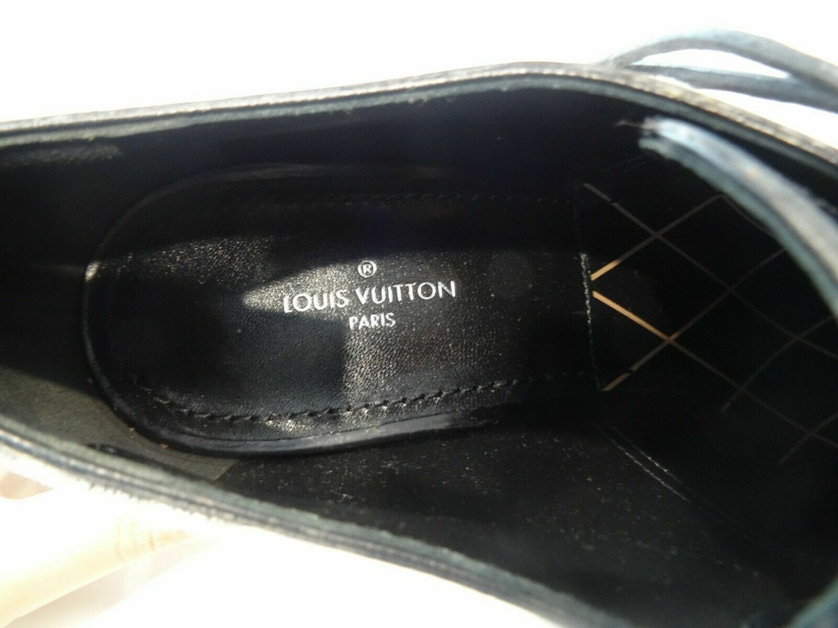 ★ Freedom ★Louis Vuitton ブラック レザー LOUIS VUITTON Frontrow Black Patent Leather Low Top Sneakers