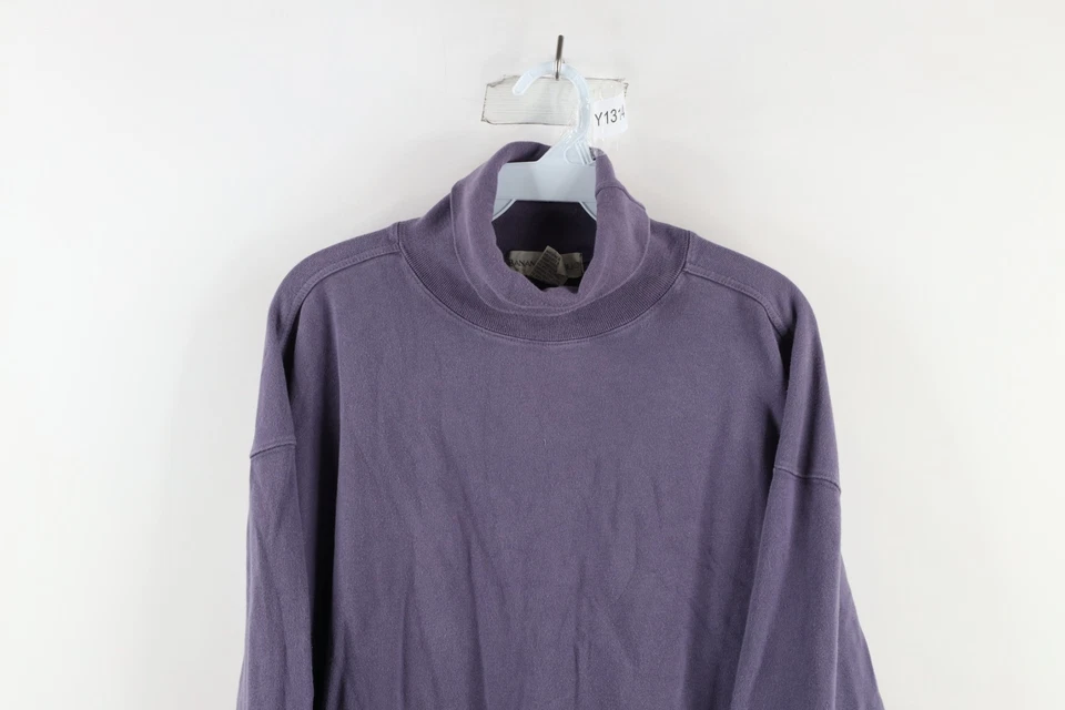 Camiseta De Colección Años 90 Banana Republic Para Hombres Grande Desteñida En Blanco Peso Pesado Cuello Alto Foto 2 de 4