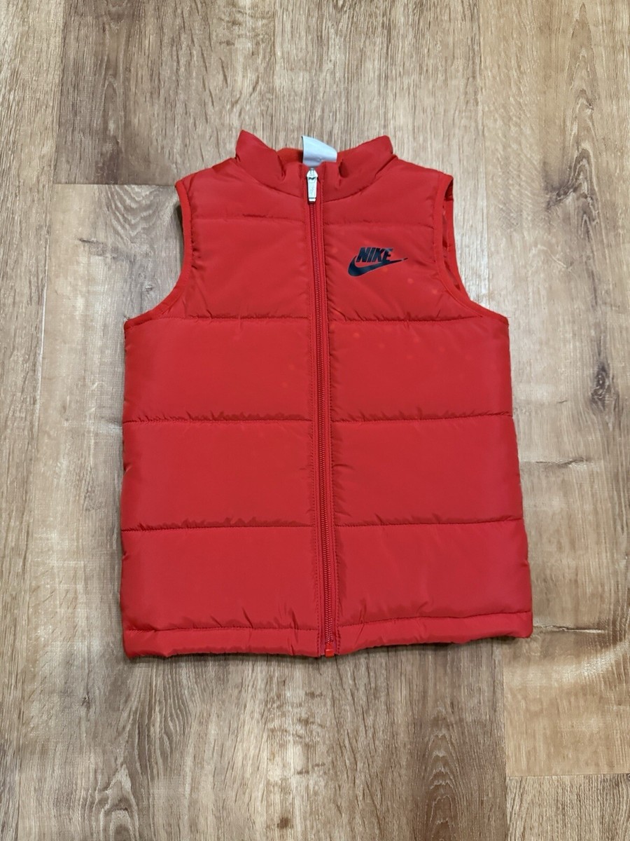 Youth Baby Nike Puffer Vest Red Size 6M *Flaw