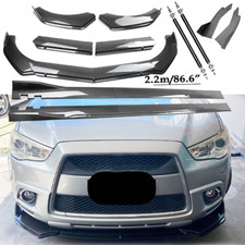 For Mitsubishi Asx Carbon Fiber Front Bumper Lip Spoiler Side Skirt Body Kits