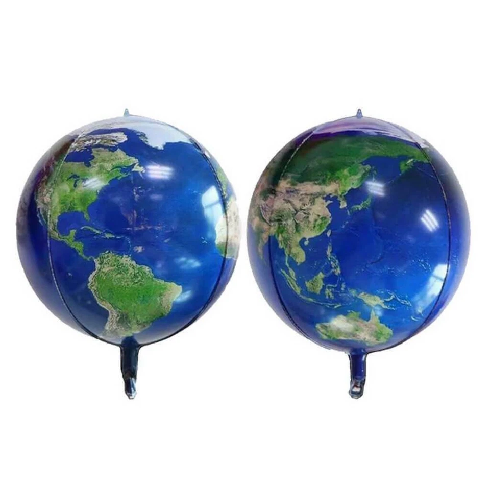 Planeta Tierra Esfera Globo 22" Esfera Azul Planeta Tierra Globo Mundo Globo 3 piezas - Imagen 2 de 4