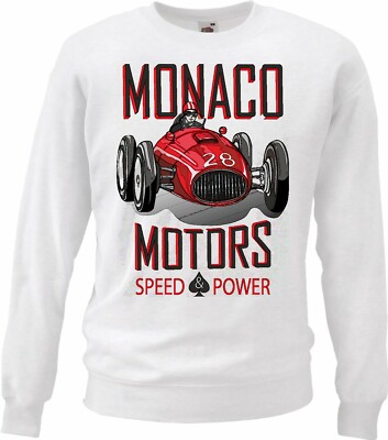 Sweatshirt MONACO MOTORS SPEED POWER MOTORSPORT FORMEL SPORT AUTOMOBILSPORT