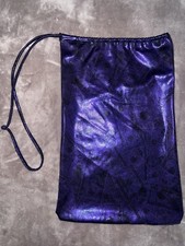 Purple holo bills drawstring money bag