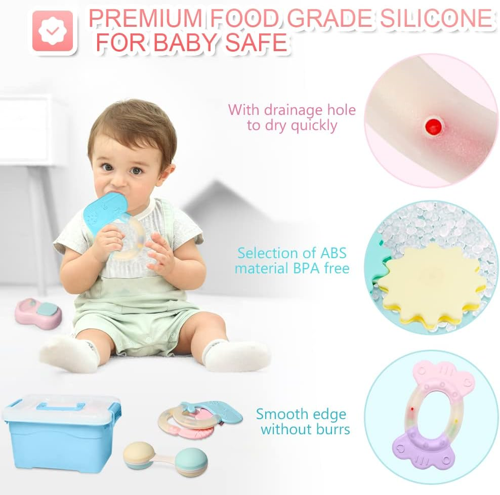 Sonaglio Regalo Neonato Montessori Giochi Per Bambini Giocattolo