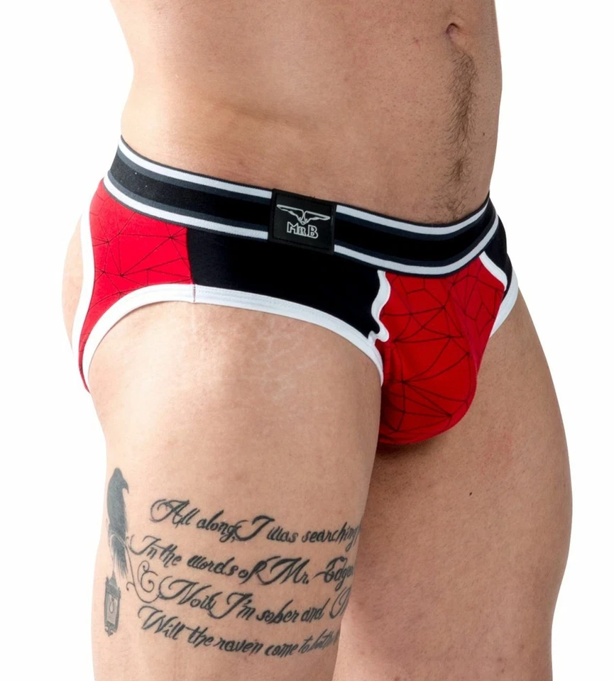 8217 00 Mister B Push-Up Swell Pofrei Slip URBAN SOMA JOCK BLAU in S bis XL - Bild 4 von 4