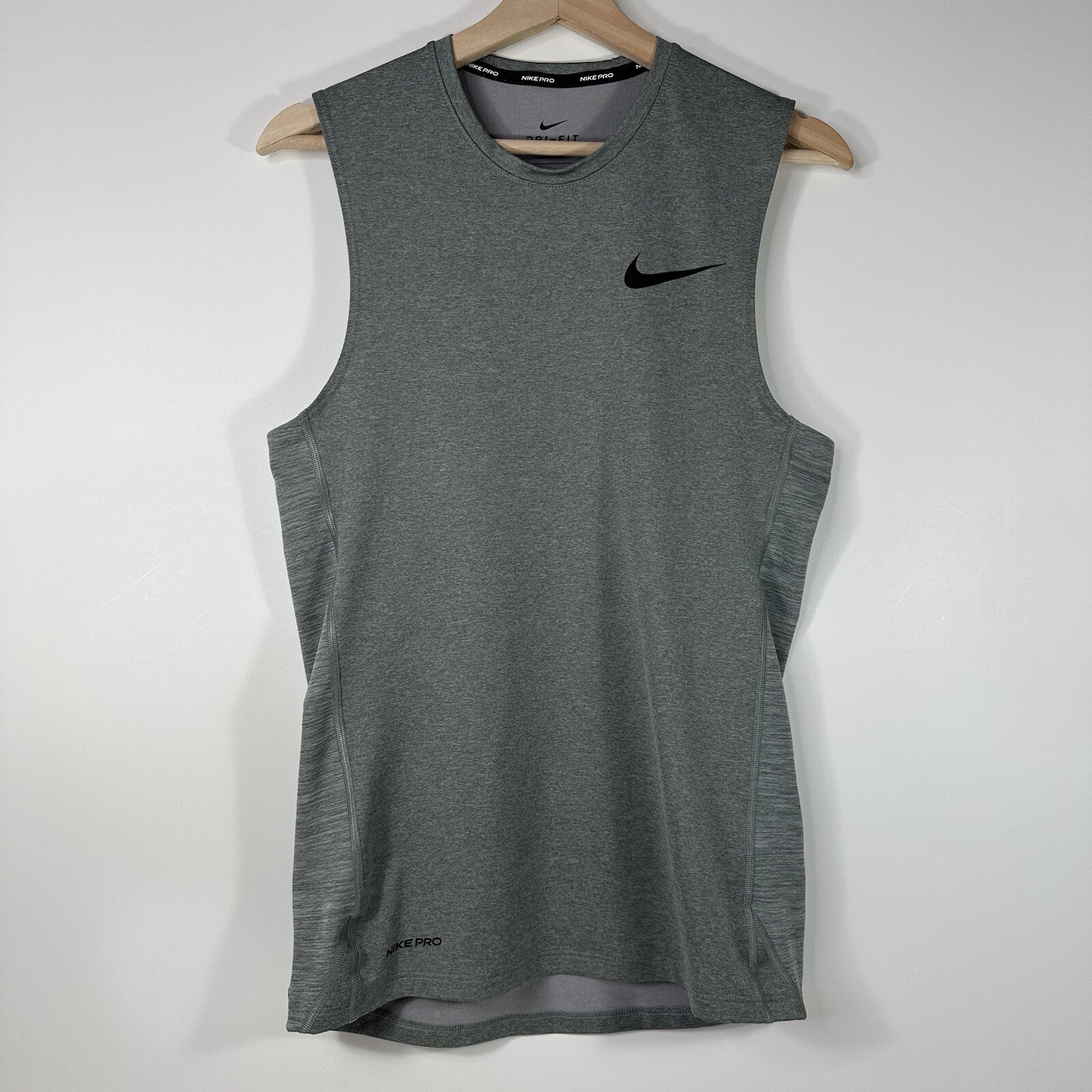 Nike Pro Dri Fit Sleeveless Tank Top Slim Fit Gray BV5629085 Men’s Small S eBay