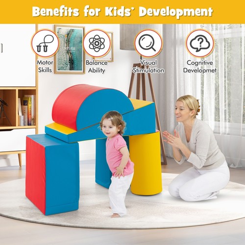 5 PCS Kids Foam Climb & Crawl Playset Climber for Children & Toddlers - Picture 3 of 8