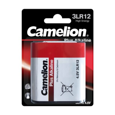 3LR12 Alkaline-Plus-Batterie  4,5V  Flachbatterie Blisterpack von Camelion