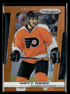 Matt Read #'d /50 - 2013-14 Panini Prizm Orange Holo Die Cut SP #82 Flyers