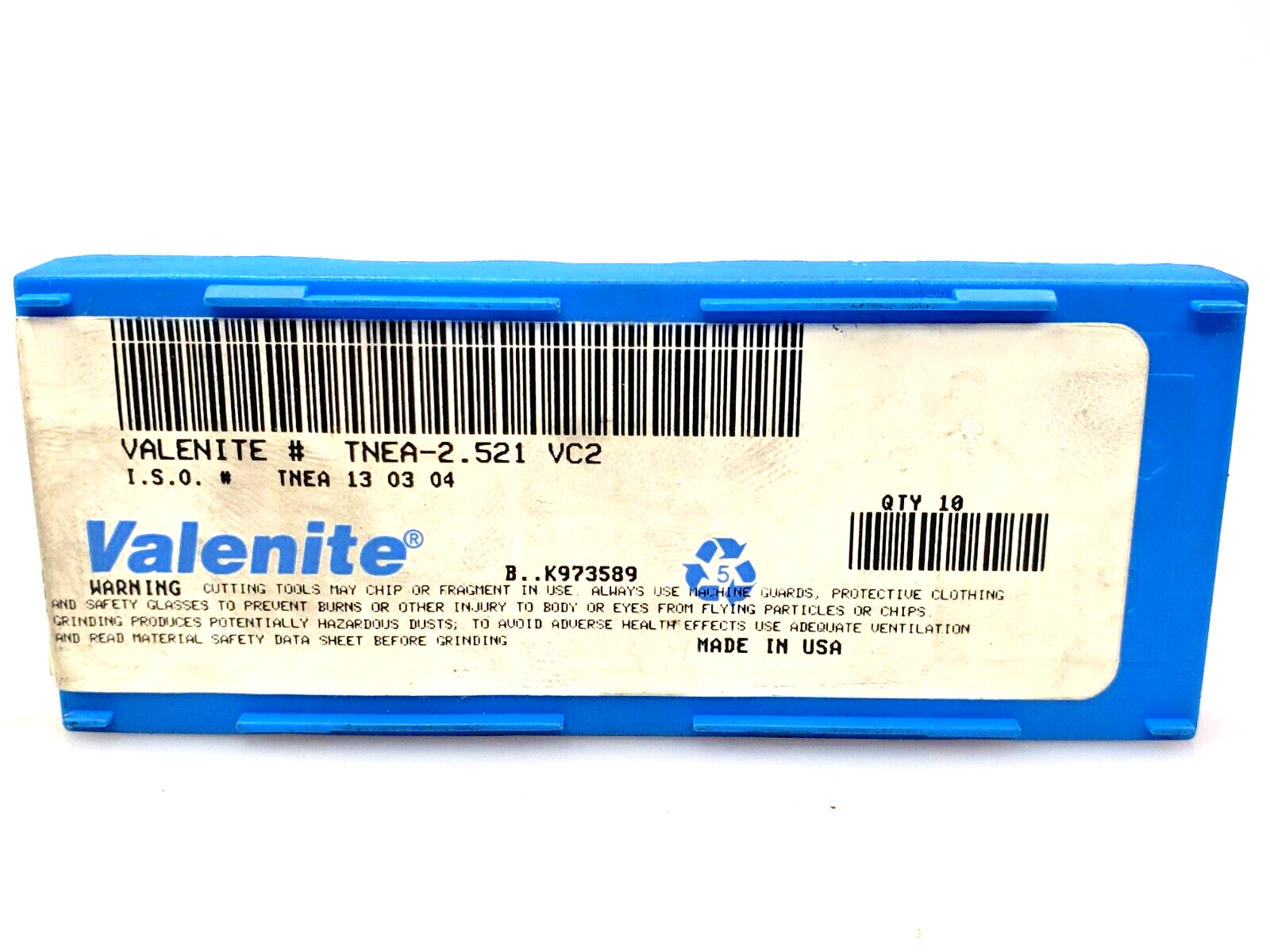 Valenite TNEA 2.521 VC2 TNEA 130304 Carbide Turning Inserts (Box of 9 ...
