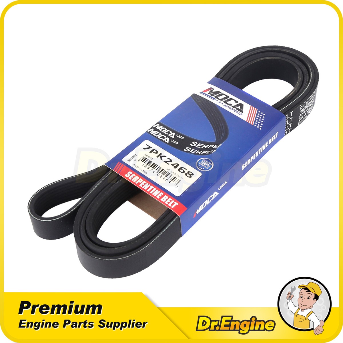 Serpentine Belt 7PK2468 Fit 93-15 Nissan Armada Titan Pathfinder
