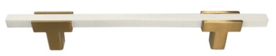 Amerock BP778128BGLWHT Urbanite 128mm Schrankgriff - Gebürstetes Gold/Weiß