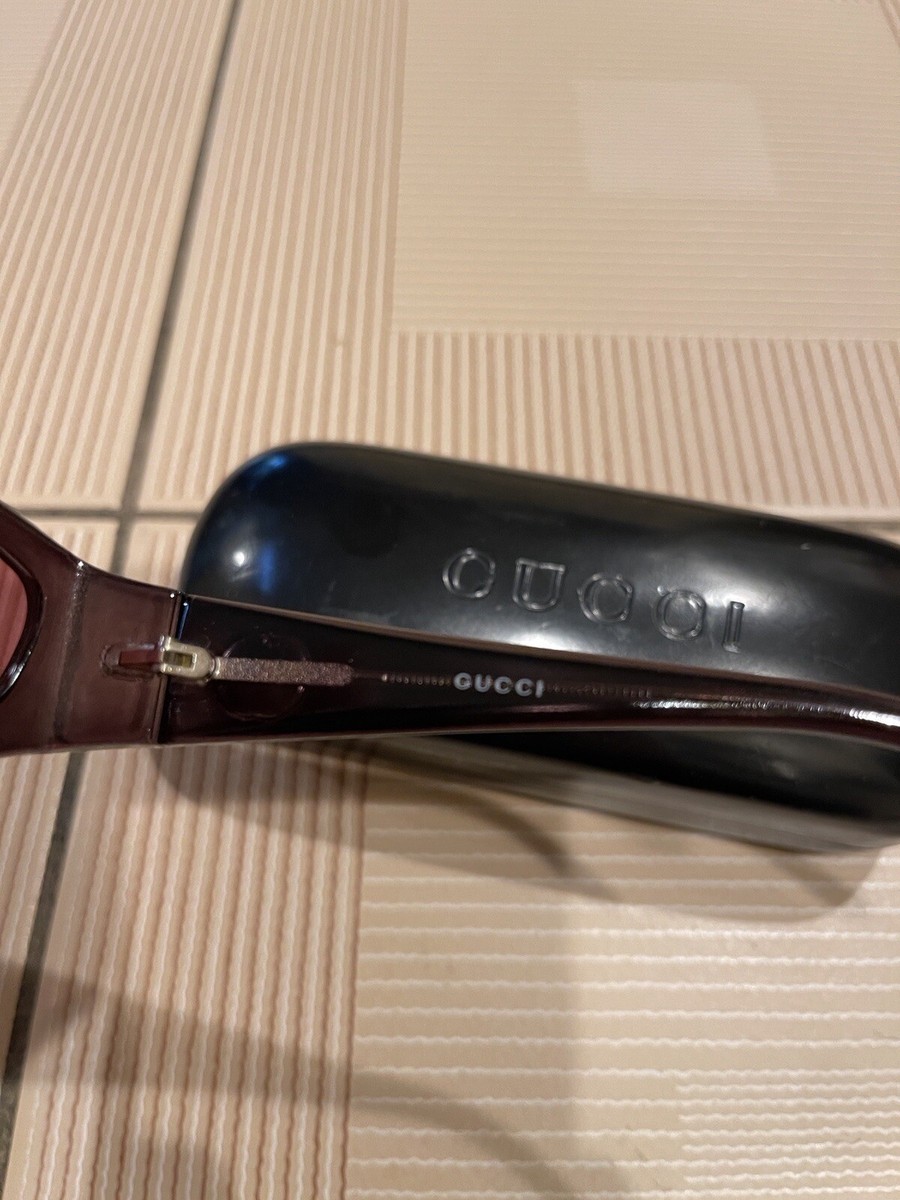 NEW Authentic GUCCI Brown Classic Sunglasses And Case-RARE  display picture 2