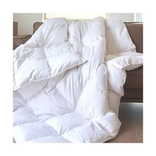 Goose Feather Down Comforter Queen Size-Made in Canada White Goose Feather Du...