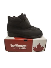 Toe Warmers Active Winter Ankle Boots Womens 12 2W Slip On Waterproof Rain Snow