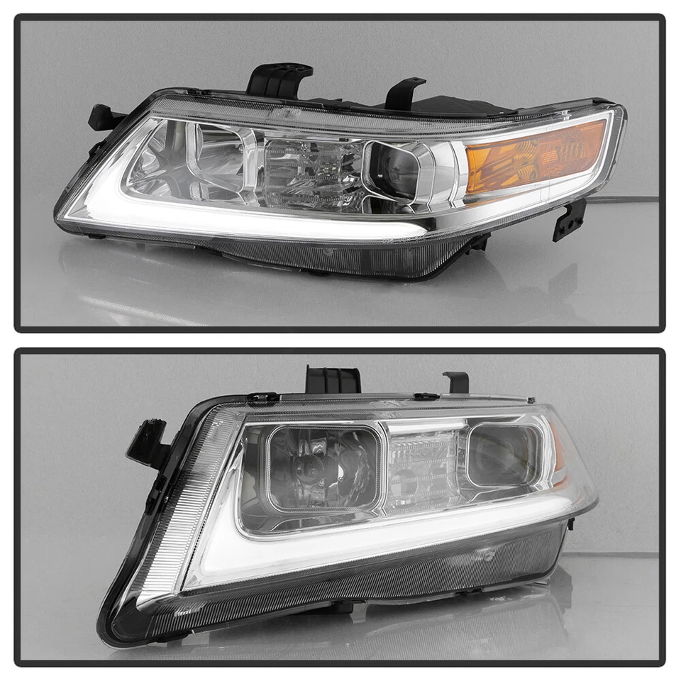 Faros proyectores tubo de luz LED 2004-2008 Acura TSX CL9 faros izquierda+derecha Foto 4 de 4