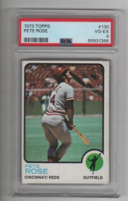 1973 Topps Pete Rose #130 card PSA 4 VG-EX Cincinnati Reds