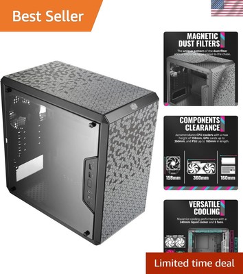 Elegant MasterBox Q300L Mini Tower: Showcase Your Build with Optimal Cooling