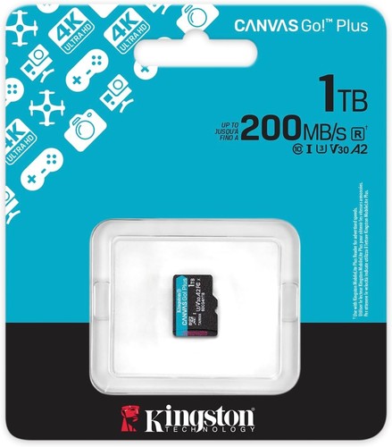 Tarjeta de memoria Kingston MicroSD Canvas Go Plus 200 MB/s (SDCG4) 256 GB 512 GB 1 TB - Imagen 7 de 13