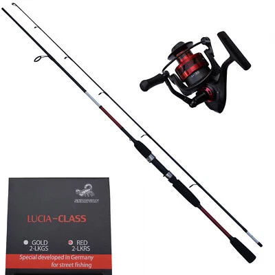 SKORPION, DEUTSCHLAND SKORPION LUCIA CLASS AVANTEGARDE SPIN COMBO RED,SPIN ROLLE + RUTE,RAUBFISCHE USW