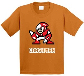 Crash Man Mega Man 2 Robot Enemy NES Video Game T Shirt
