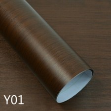 1M Wood Grain Sticker Vinyl Decal Self-adhesive Car Internal Furniture Film DIY