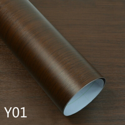 1M Wood Grain Sticker Vinyl Decal Self-adhesive Car Internal Furniture Film DIY