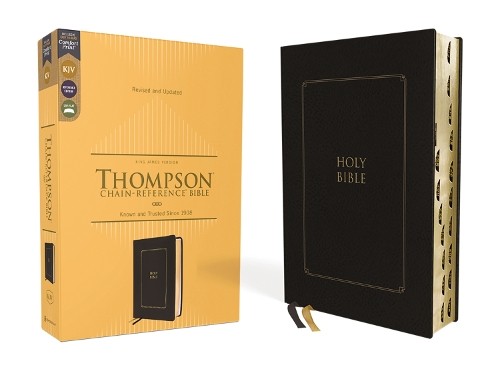KJV, Thompson Chain-Reference Bible, Leathersoft, Black, Red Letter, Thumb Indexed, Comfort Print, Hardback, Frank Thompson - Image 2