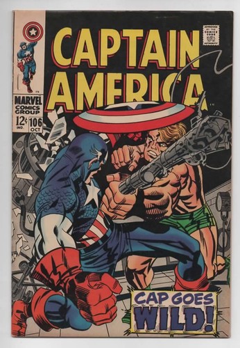 Captain America #106 (Marvel 1968) NICE