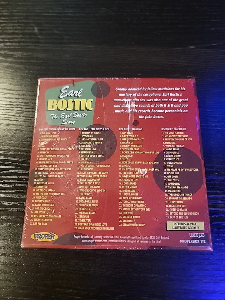 SEALED! EARL BOSTIC - The Earl Bic Story - 4 CD - Box Set Import Foto 2 de 2