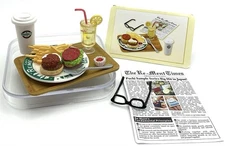 2006 Re-Ment AMERICAN KITCHEN #2 LUNCH * COMPLETE * Dollhouse Miniatures