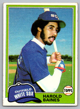 1981 TOPPS #347 HAROLD BAINES WHITE SOX ROOKIE
